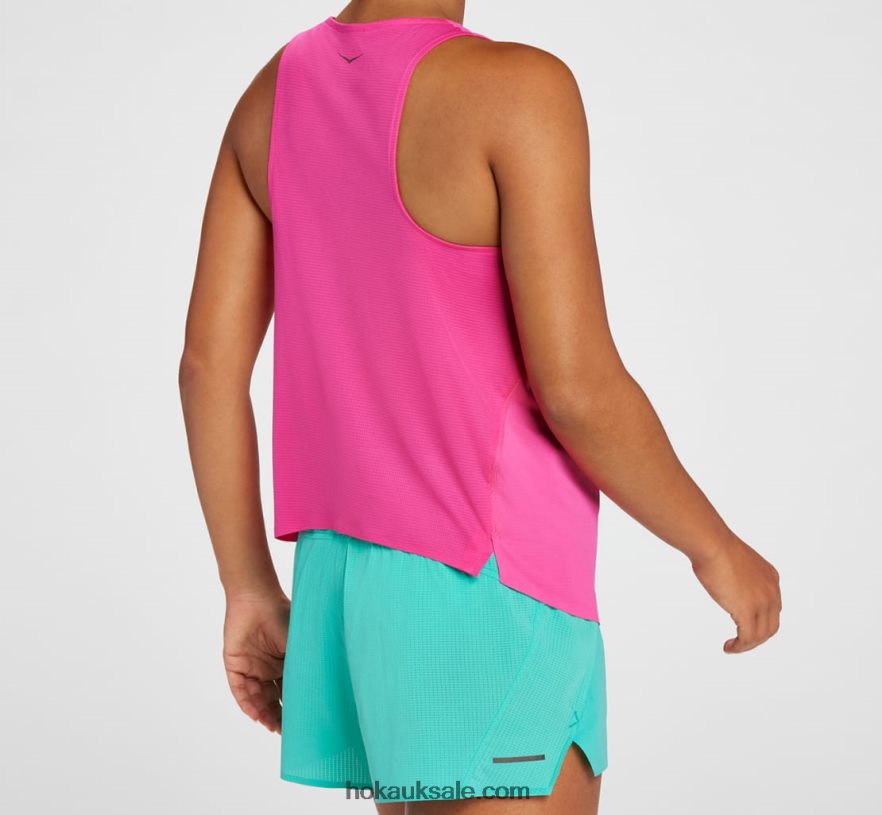 XHPD4N320 Tank Women Pink Yarrow Hoka