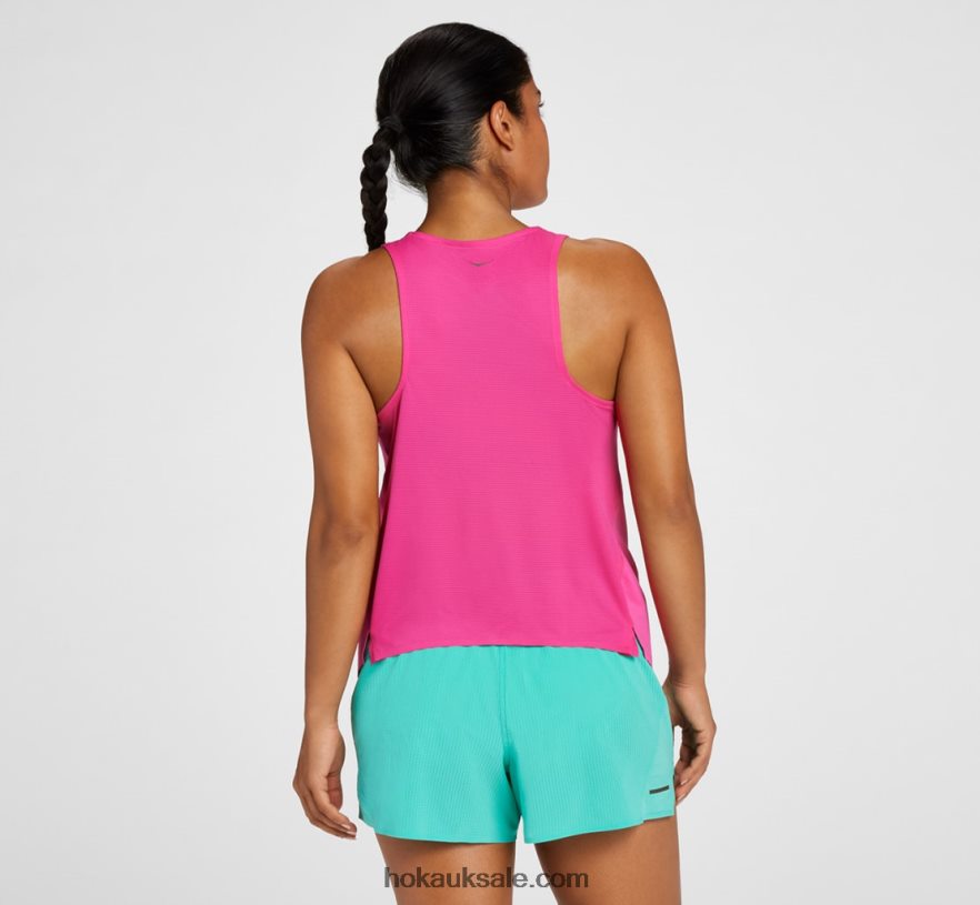 XHPD4N320 Tank Women Pink Yarrow Hoka