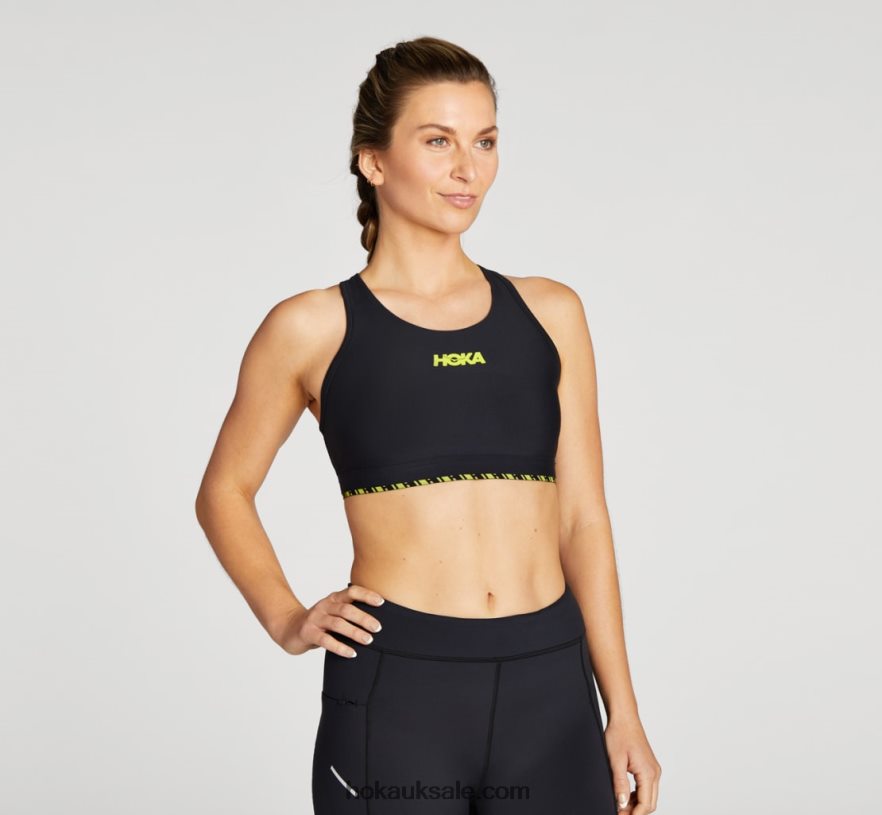 XHPD4N322 Hupana Sports Bra Women Black Hoka