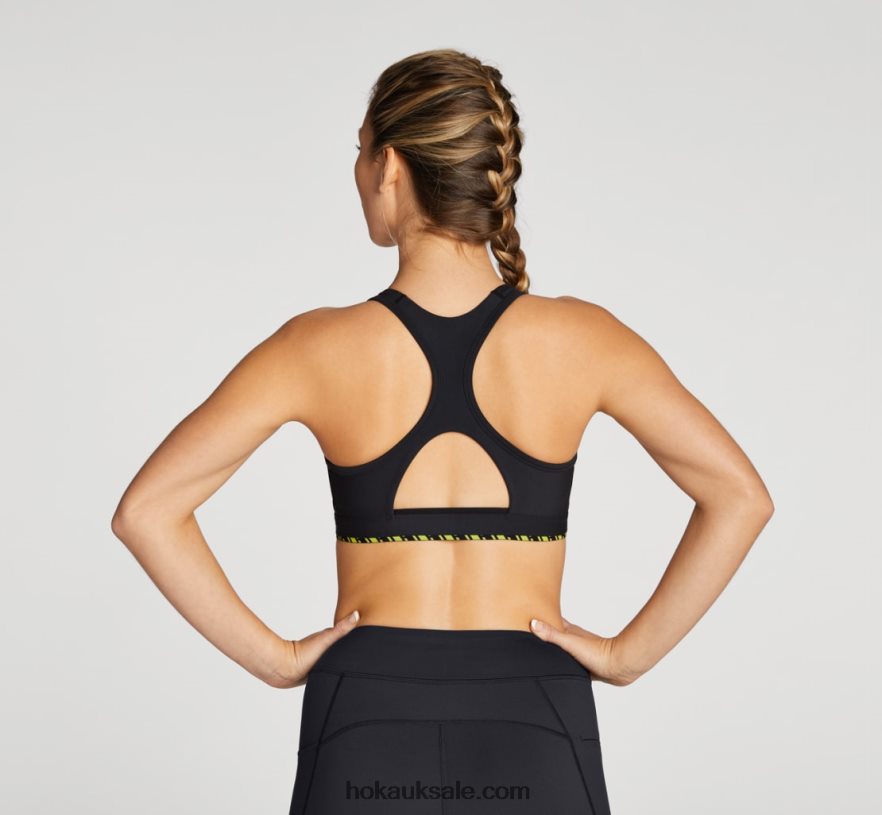 XHPD4N322 Hupana Sports Bra Women Black Hoka