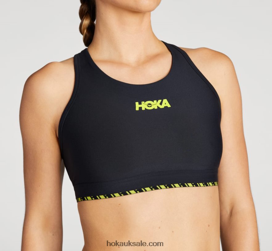 XHPD4N322 Hupana Sports Bra Women Black Hoka