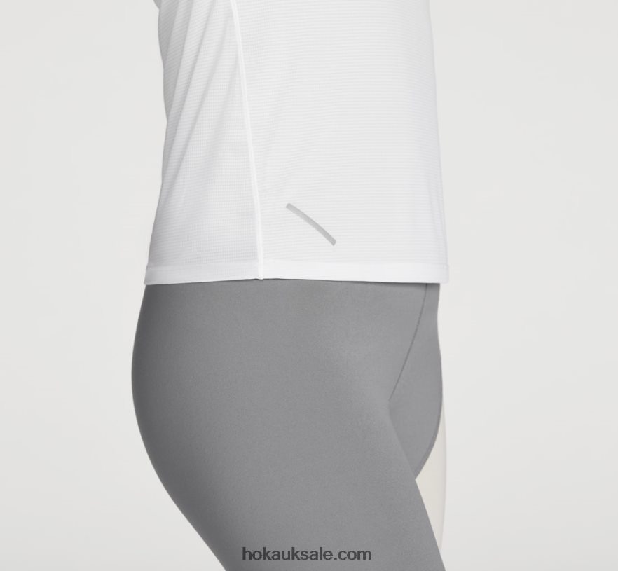 XHPD4N325 Glide Short Sleeve Women White Hoka