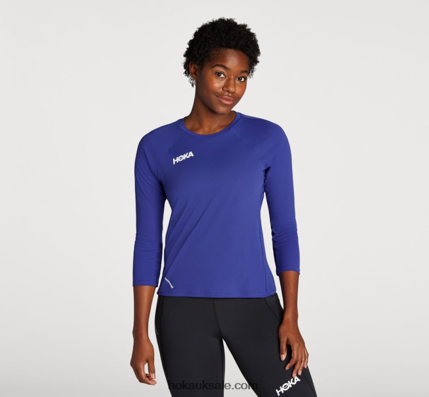 XHPD4N327 Glide 3/4 Sleeve Women Bluing Hoka