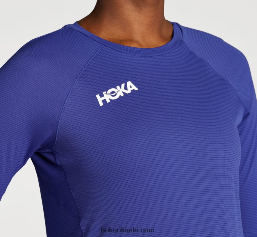 XHPD4N327 Glide 3/4 Sleeve Women Bluing Hoka