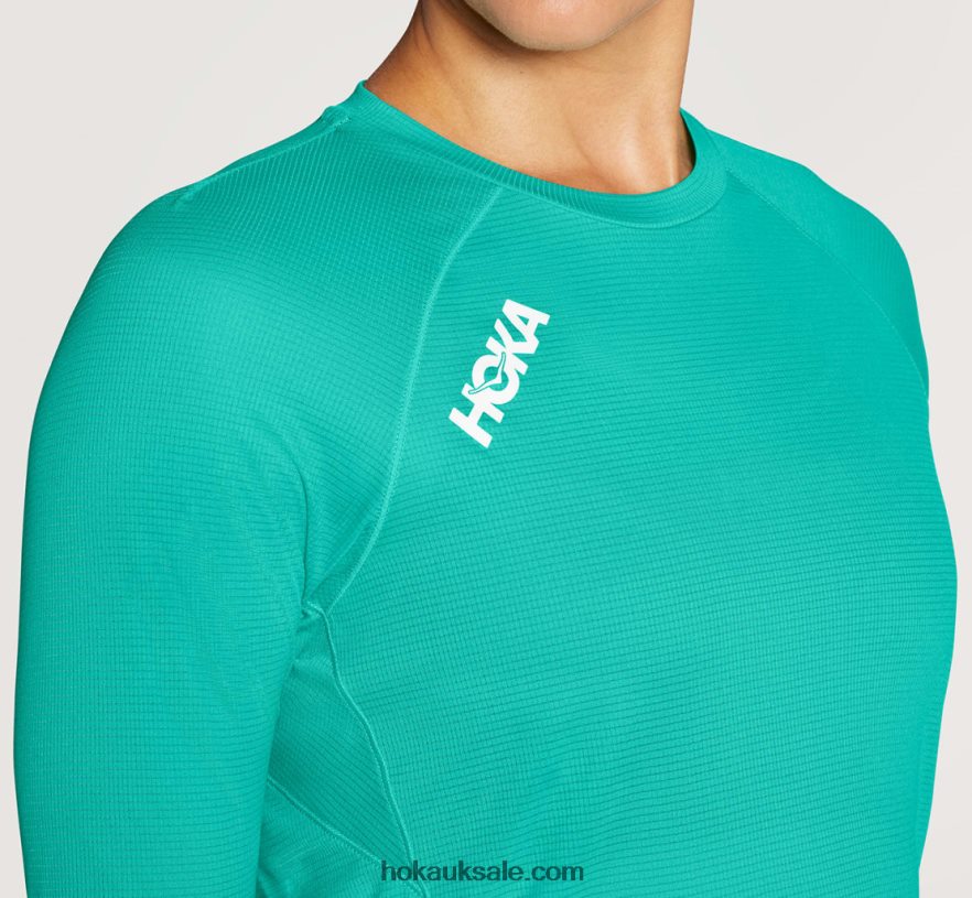 XHPD4N329 Glide 3/4 Sleeve Women Elderberry Hoka