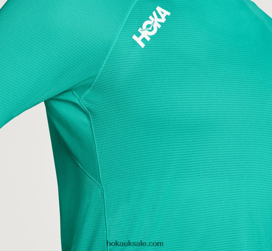 XHPD4N329 Glide 3/4 Sleeve Women Elderberry Hoka