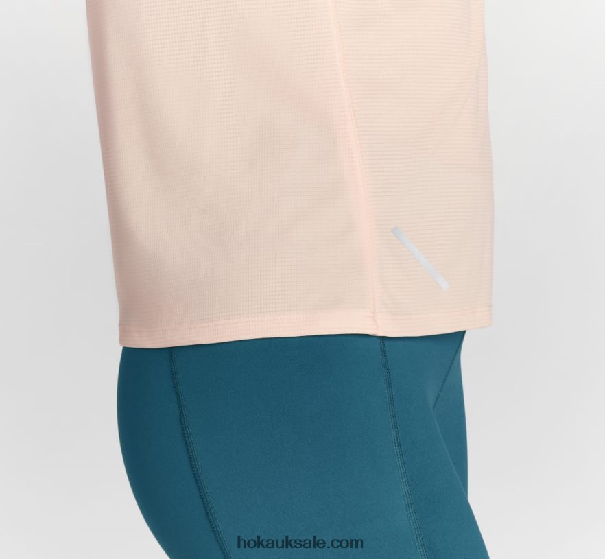 XHPD4N335 Glide Short Sleeve Women White Hoka