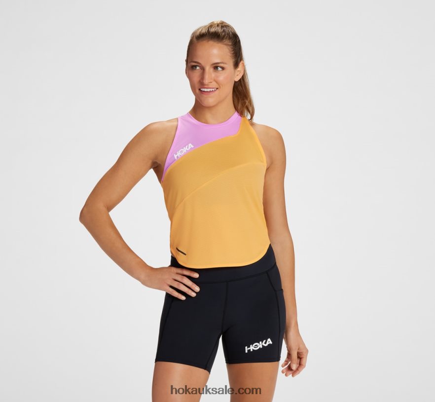 XHPD4N342 Glide Tank Women Mock Orange Hoka