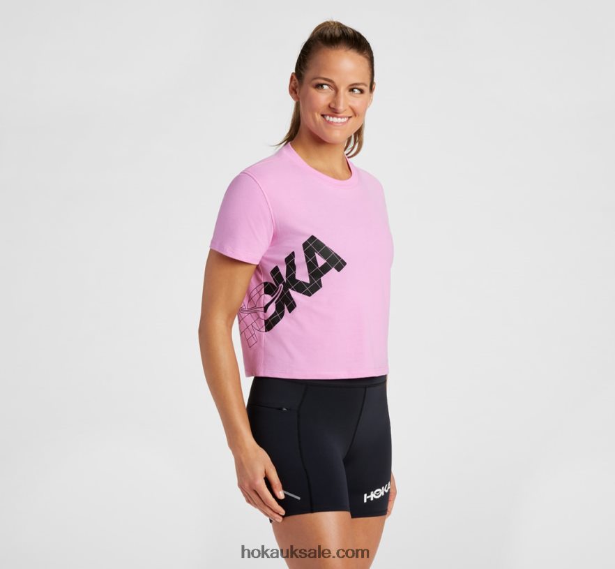 XHPD4N344 All-Day Tee Women Cyclamen Hoka