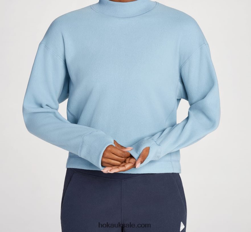 XHPD4N349 Fleece Crew Women Mountain Spring Hoka