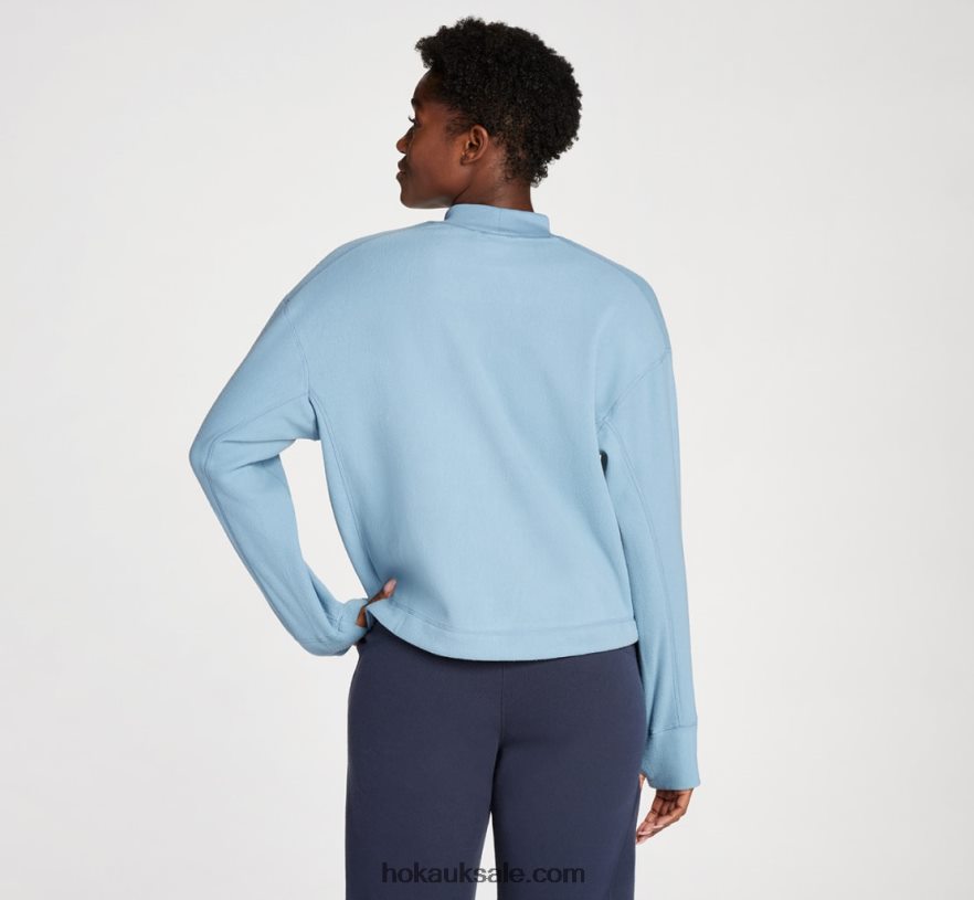 XHPD4N349 Fleece Crew Women Mountain Spring Hoka