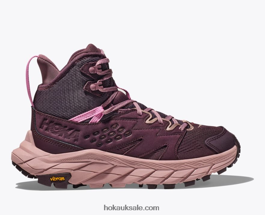 XHPD4N145 Anacapa Breeze Mid Women Raisin/Pale Mauve Hoka