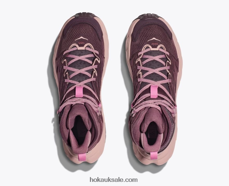 XHPD4N145 Anacapa Breeze Mid Women Raisin/Pale Mauve Hoka