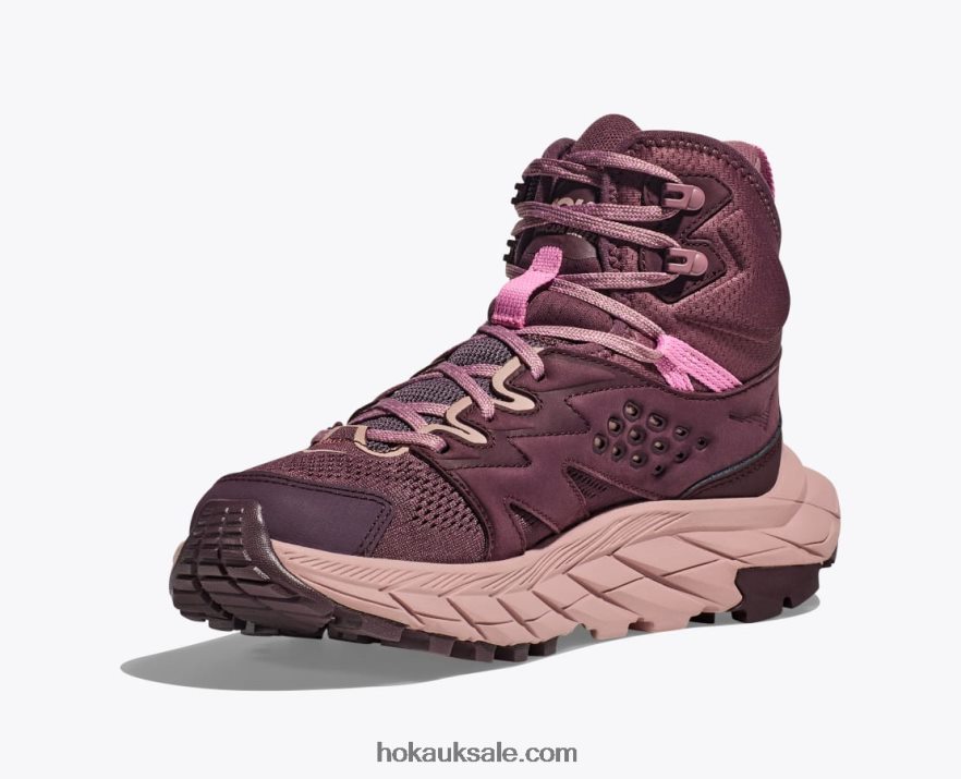 XHPD4N145 Anacapa Breeze Mid Women Raisin/Pale Mauve Hoka