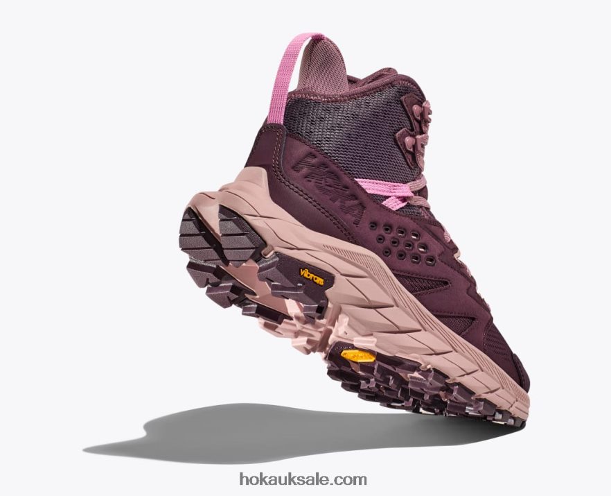 XHPD4N145 Anacapa Breeze Mid Women Raisin/Pale Mauve Hoka