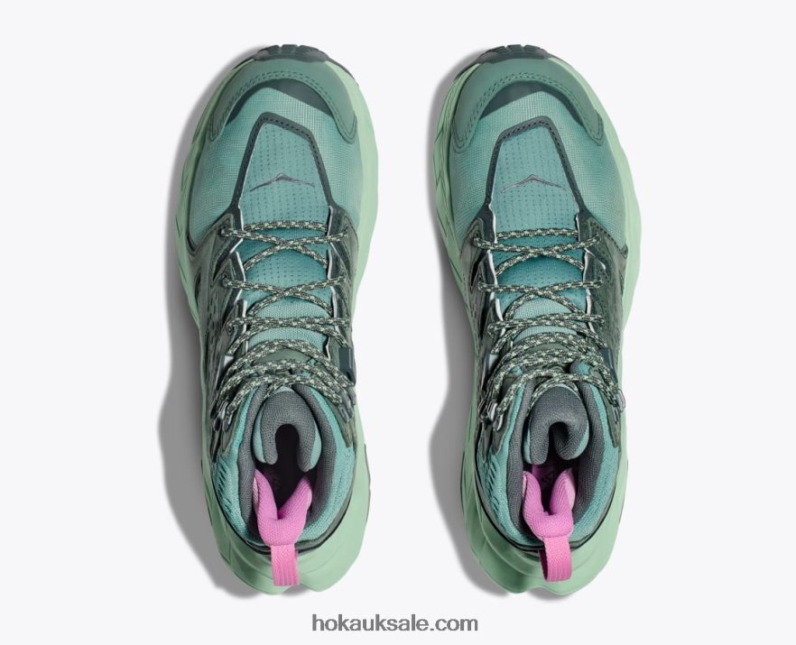 XHPD4N165 Anacapa Mid GTX Women Trellis/Mist Green Hoka