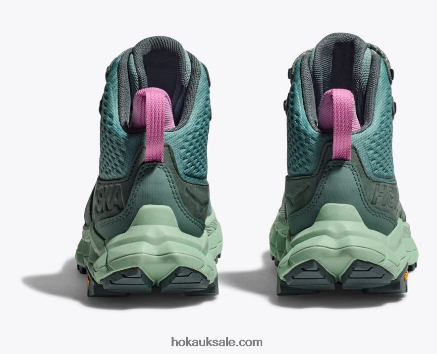 XHPD4N165 Anacapa Mid GTX Women Trellis/Mist Green Hoka