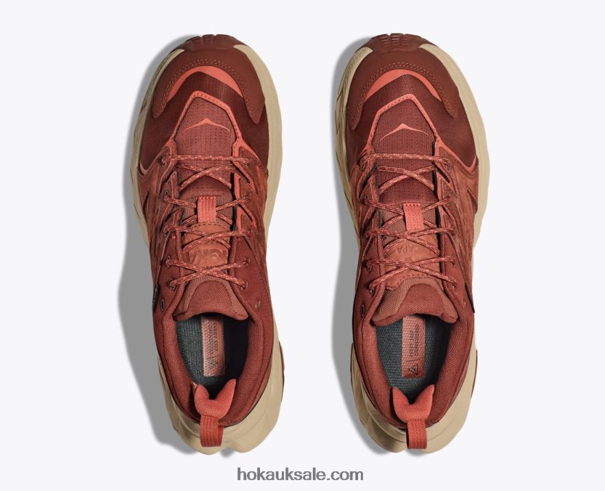 XHPD4N185 Anacapa Low GTX Women Cherry Mahogany/Hot Sauce Hoka