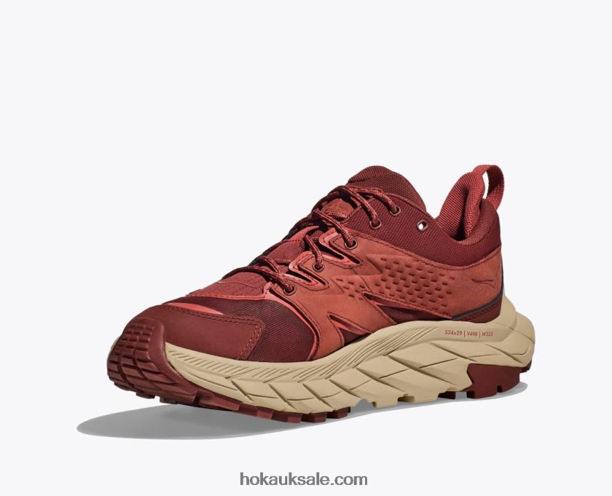 XHPD4N185 Anacapa Low GTX Women Cherry Mahogany/Hot Sauce Hoka