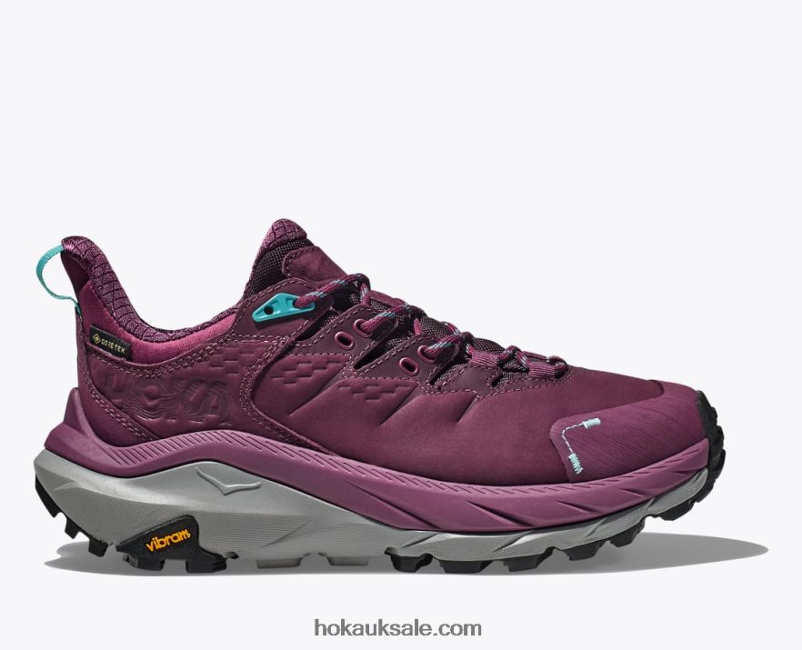 XHPD4N190 Kaha 2 Low GTX Women Grape Wine/Coastal Shade Hoka