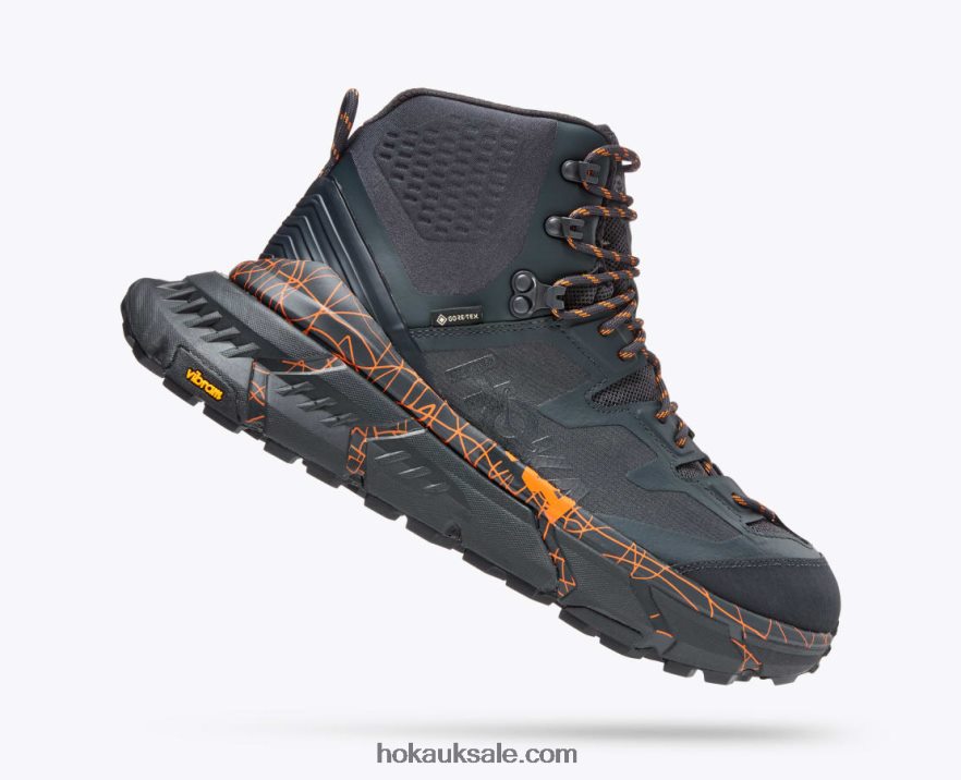 XHPD4N200 TenNine Hike GTX Women Blue Graphite/Persimmon Orange Hoka