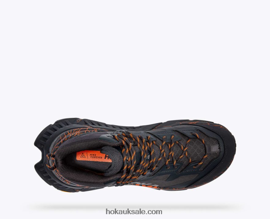 XHPD4N200 TenNine Hike GTX Women Blue Graphite/Persimmon Orange Hoka