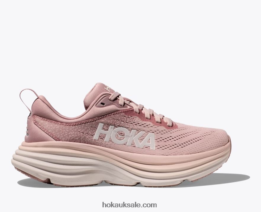 XHPD4N10 Bondi 8 Women Pale Mauve/Peach Whip Hoka