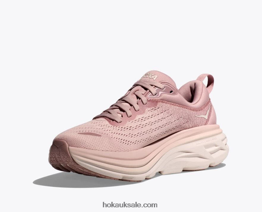 XHPD4N10 Bondi 8 Women Pale Mauve/Peach Whip Hoka