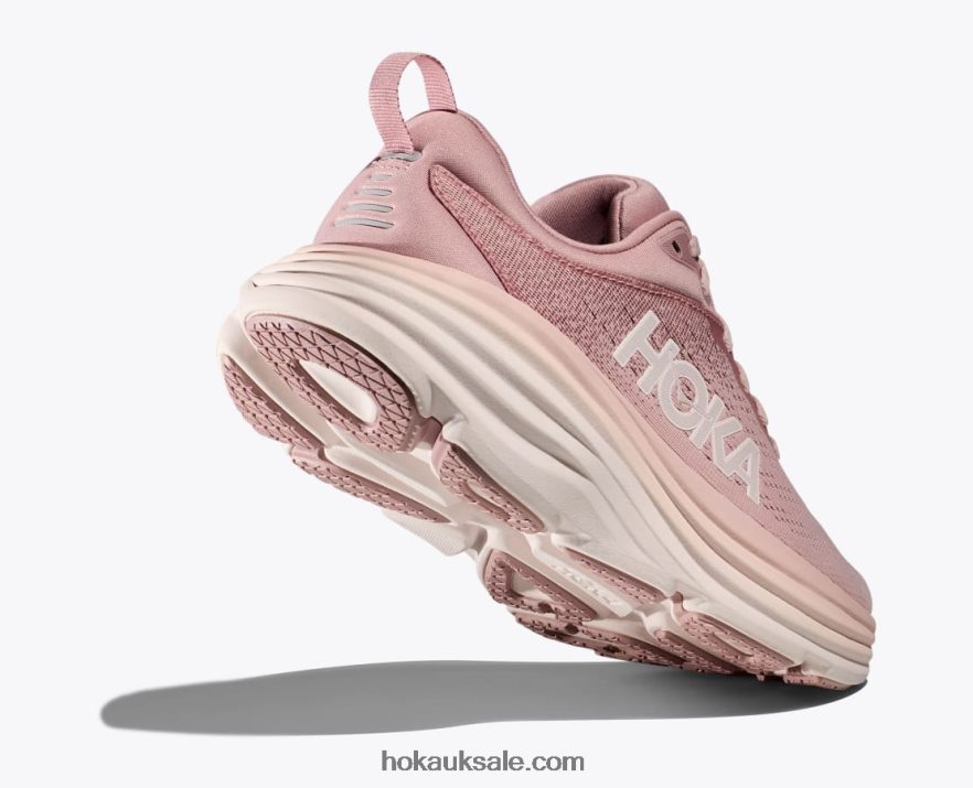 XHPD4N10 Bondi 8 Women Pale Mauve/Peach Whip Hoka