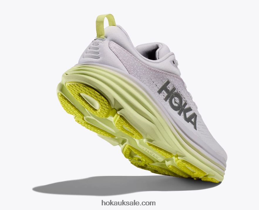 XHPD4N13 Bondi 8 Women Nimbus Cloud/Luminary Green Hoka