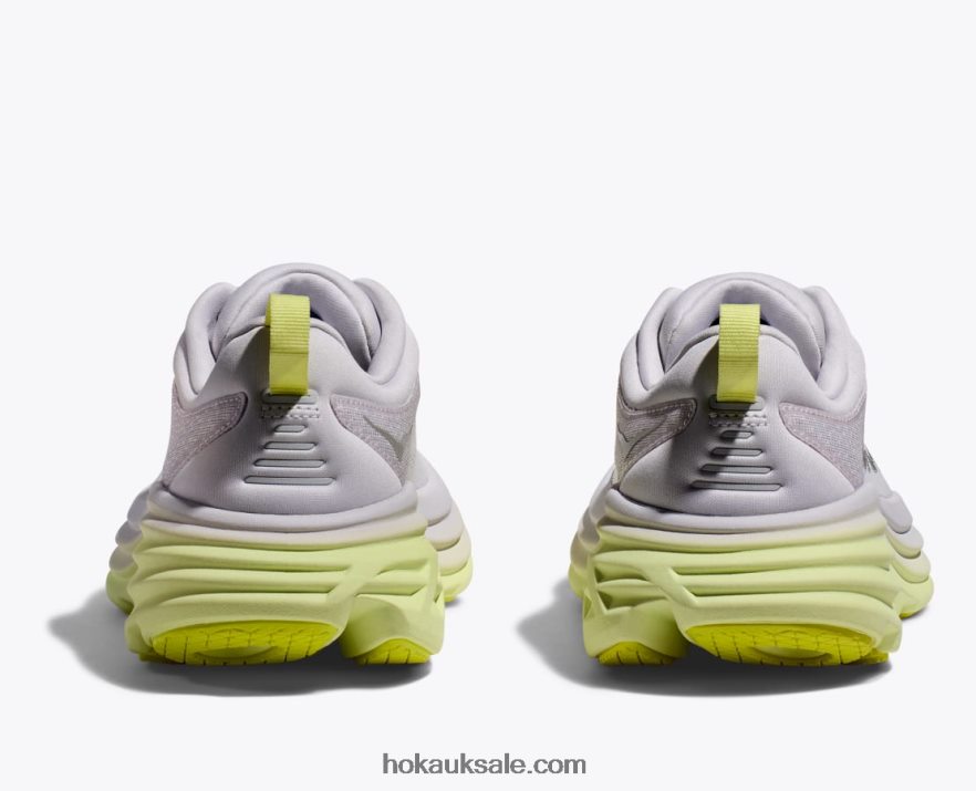 XHPD4N13 Bondi 8 Women Nimbus Cloud/Luminary Green Hoka