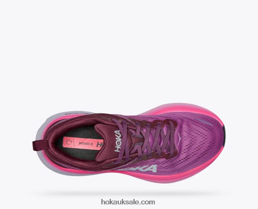 XHPD4N15 Bondi 8 Women Beautyberry/Grape Wine Hoka