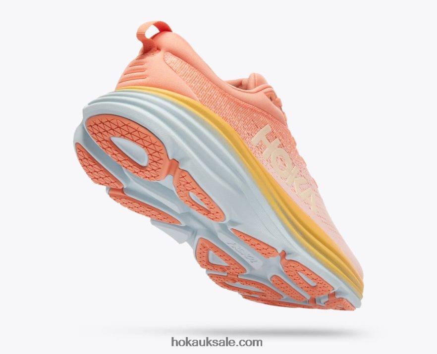 XHPD4N16 Bondi 8 Women Shell Coral/Peach Parfait Hoka