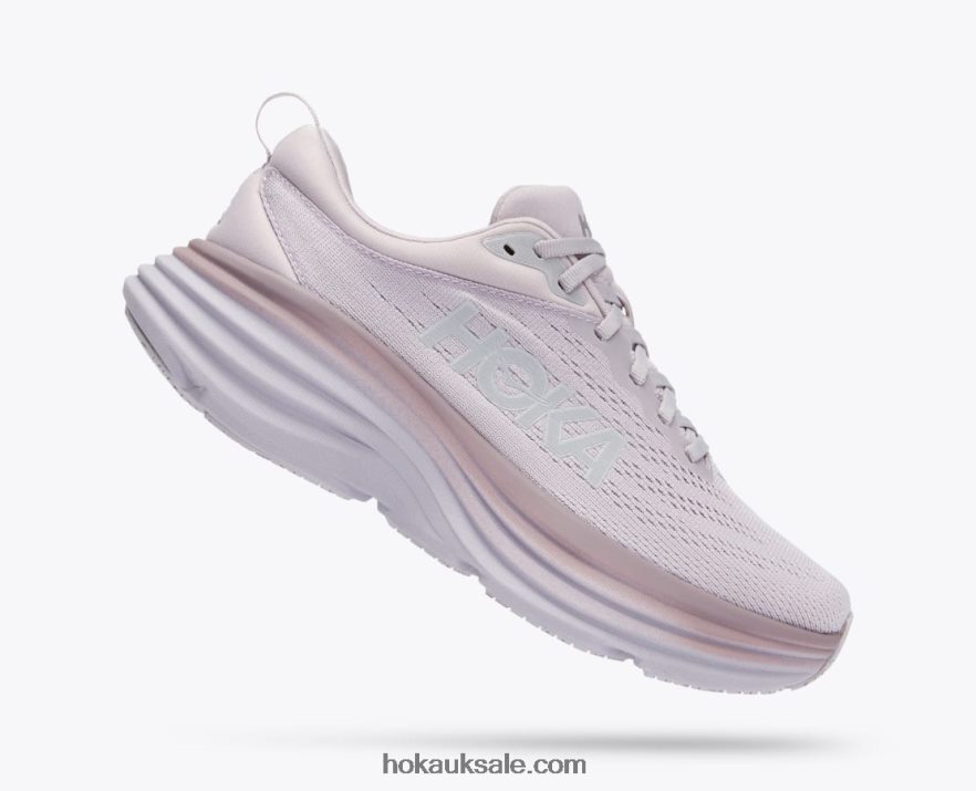 XHPD4N17 Bondi 8 Women Lilac Marble/Elderberry Hoka