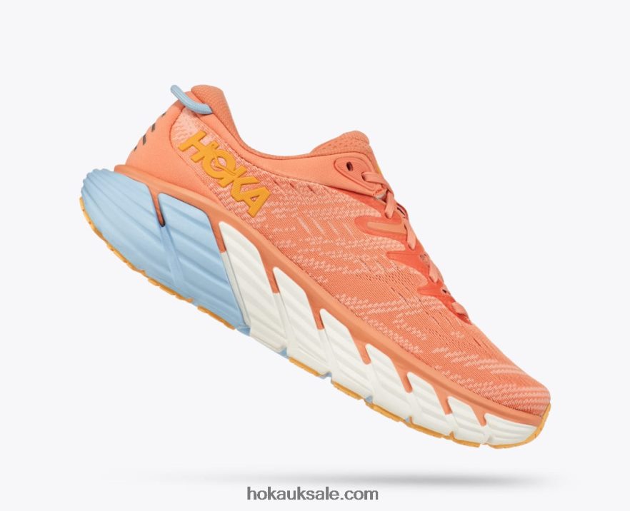 XHPD4N19 Gaviota 4 Women Shell Coral/Peach Parfait Hoka