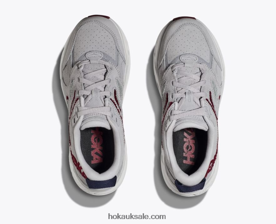 XHPD4N202 Clifton L Embroidery Women Lunar Rock/Cabernet Hoka