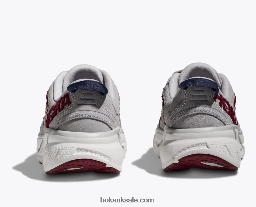 XHPD4N202 Clifton L Embroidery Women Lunar Rock/Cabernet Hoka