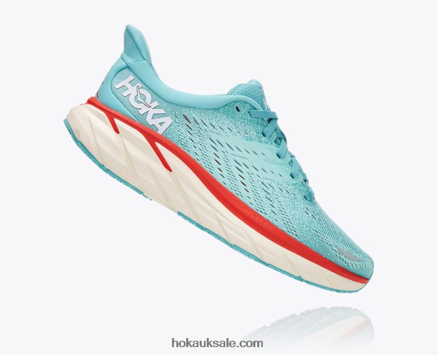 XHPD4N213 Clifton 8 Women Aquarelle/Eggshell Blue Hoka