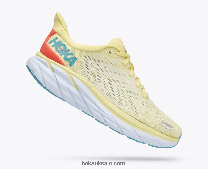 XHPD4N214 Clifton 8 Women Yellow Pear/Sweet Corn Hoka
