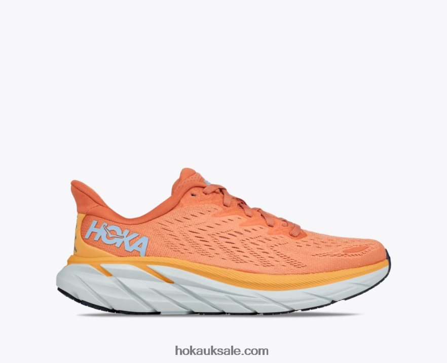 XHPD4N215 Clifton 8 Women Sun Baked/Shell Coral Hoka