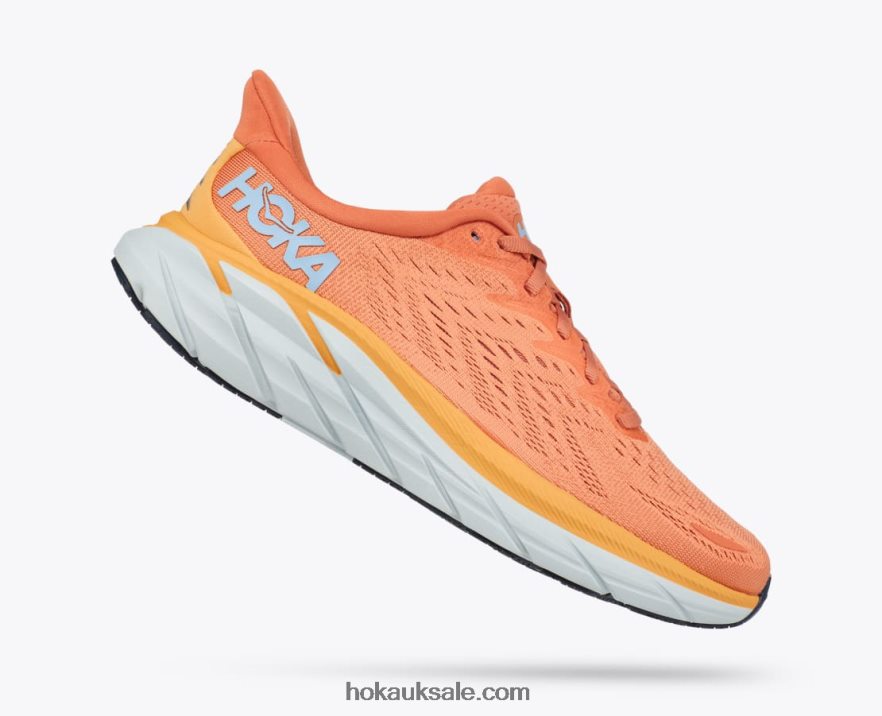 XHPD4N215 Clifton 8 Women Sun Baked/Shell Coral Hoka