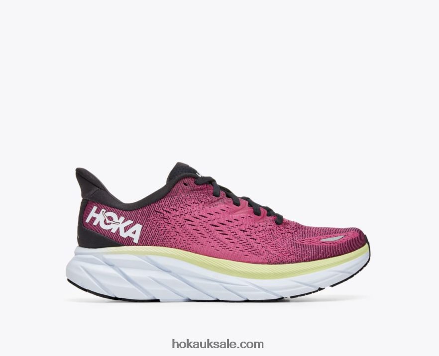 XHPD4N217 Clifton 8 Women Blue Graphite/Ibis Rose Hoka
