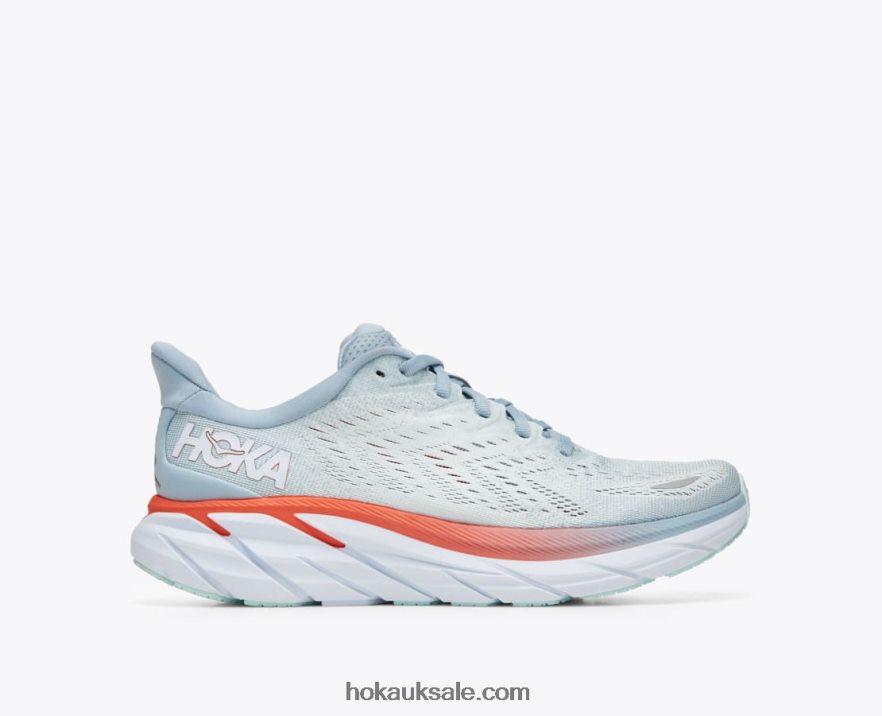 XHPD4N218 Clifton 8 Women Blue Fog/Plein Air Hoka