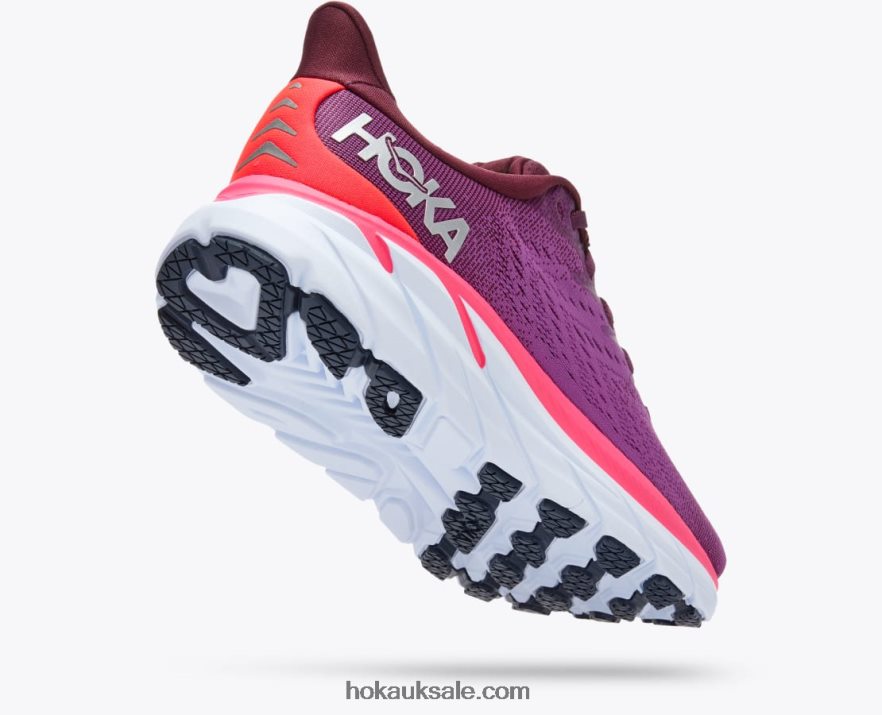 XHPD4N219 Clifton 8 Women Grape Wine/Beautyberry Hoka