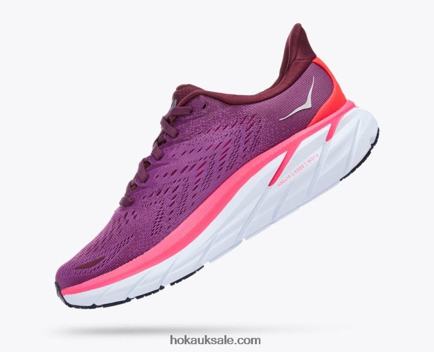 XHPD4N219 Clifton 8 Women Grape Wine/Beautyberry Hoka