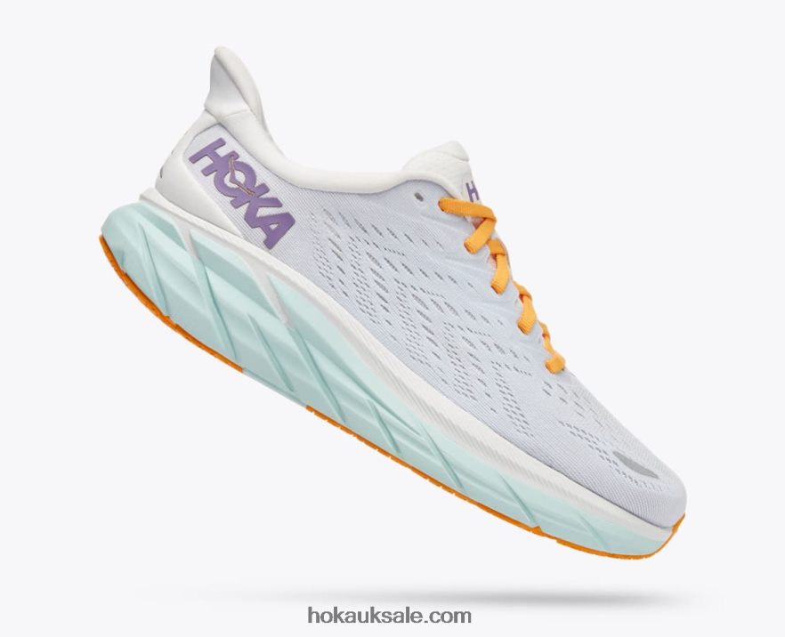 XHPD4N220 Clifton 8 Women Blanc De Blanc/White Hoka