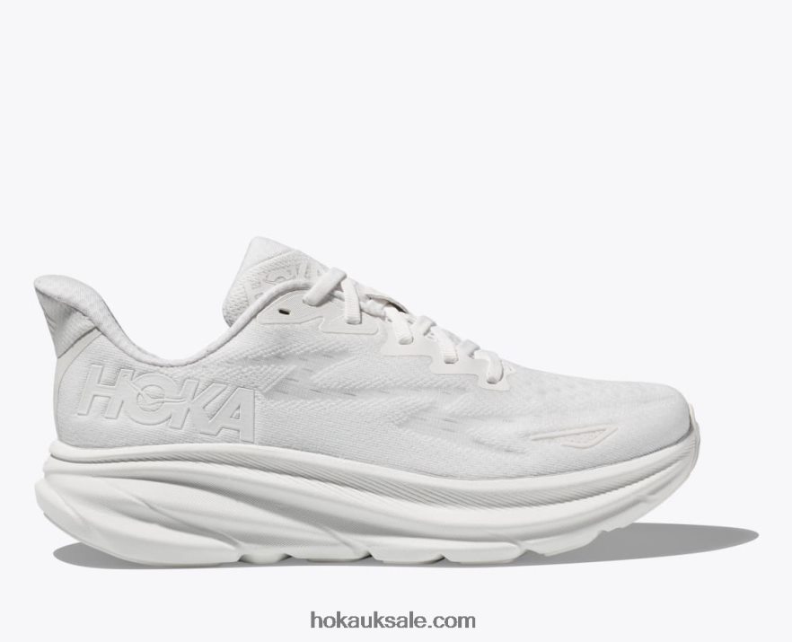 XHPD4N222 Clifton 9 Women White Hoka