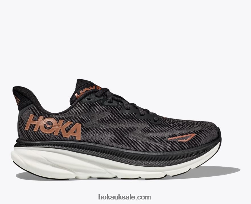 XHPD4N226 Clifton 9 Women Black/Copper Hoka