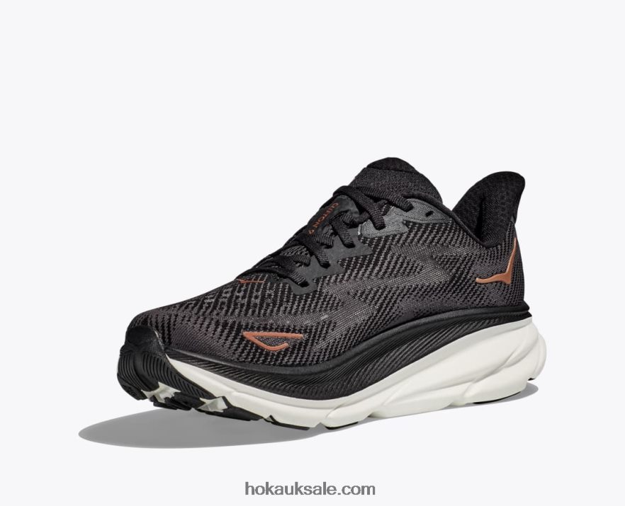 XHPD4N226 Clifton 9 Women Black/Copper Hoka