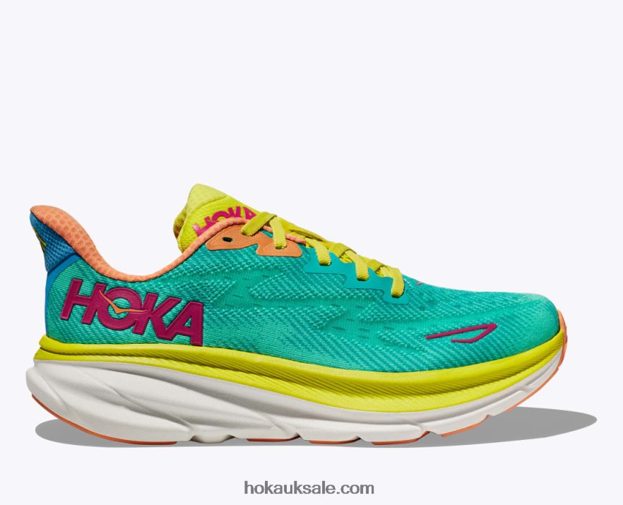 XHPD4N227 Clifton 9 Women Ceramic/Evening Primrose Hoka